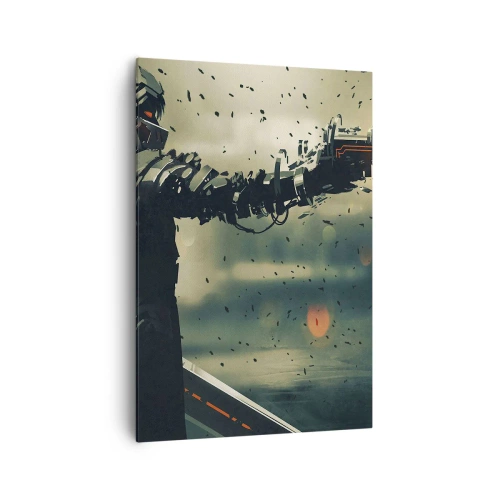 Schilderen op canvas - Dodelijke wapens - Je eigen Terminator - 70x100 cm