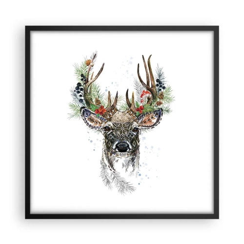 Poster in een zwarte lijst - In een feestelijk gewaad - 50x50 cm