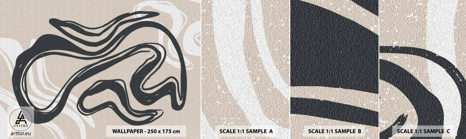 Fotobehang Staaltje Standard Eco - Expressie vermenigvuldigd - Minimalisme, Boho, Scandinavisch - 100x30 cm