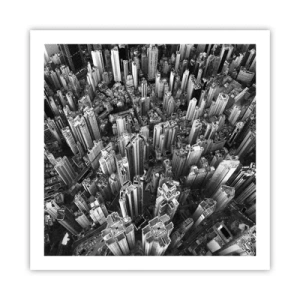 Poster - Nog steeds hoger en hoger - 60x60 cm