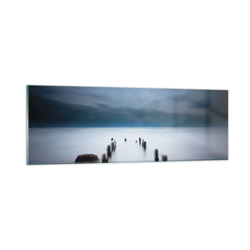 Schilderen op glas - Peinzend meer - 90x30 cm