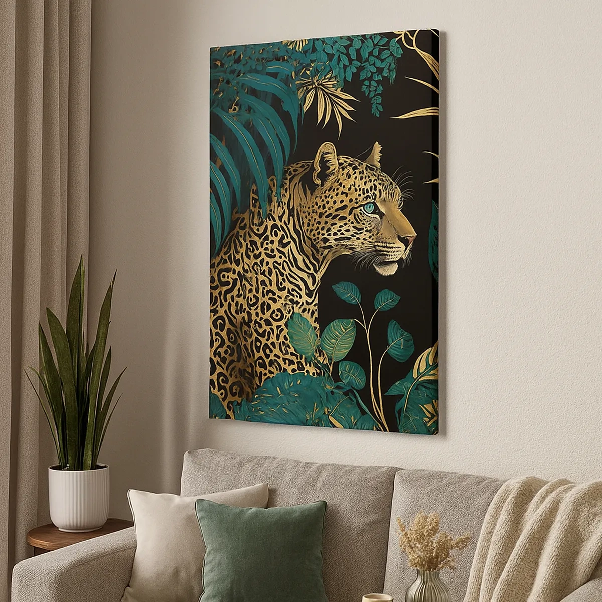 Schilderen op canvas - Een gastheer in de jungle - 50x70 cm