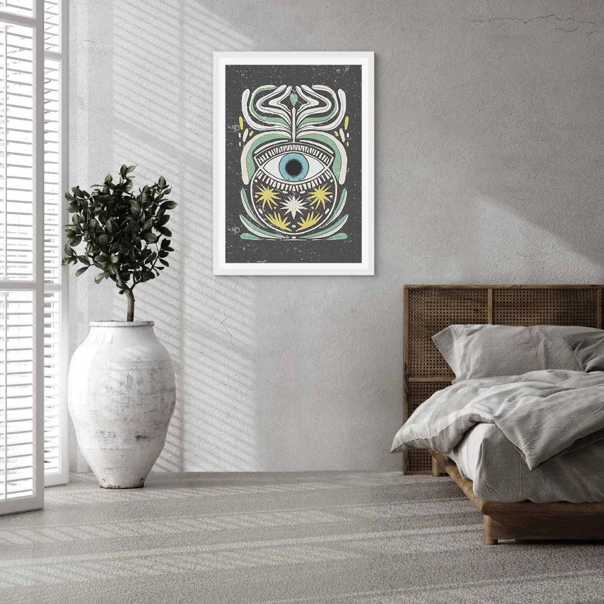 Poster in een witte lijst - Tribale rituelen - 30x40 cm