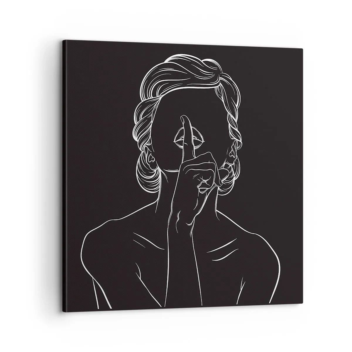 Schilderen op canvas - Schoonheid bloeit in stilte - 60x60 cm