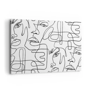 Schilderen op canvas - In verwarde emoties - 120x80 cm