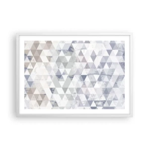 Poster in een witte lijst - In ritme op drie - 70x50 cm