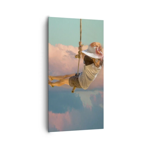 Schilderen op canvas - Plezier in de wolken - 65x120 cm