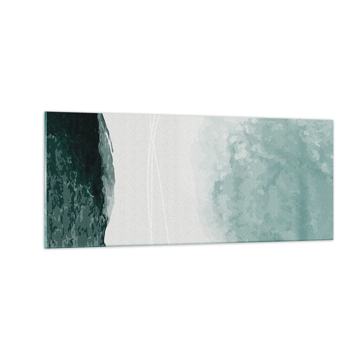 Schilderen op glas - Ontmoeting met de mist - 100x40 cm