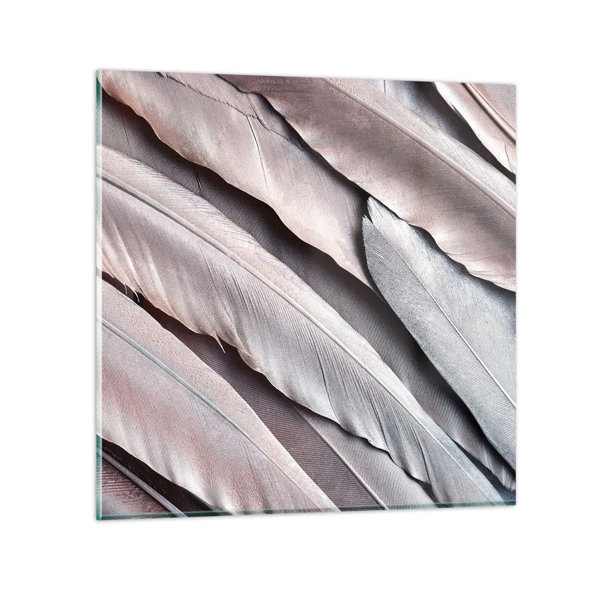 Schilderen op glas - In roze zilver - 70x70 cm