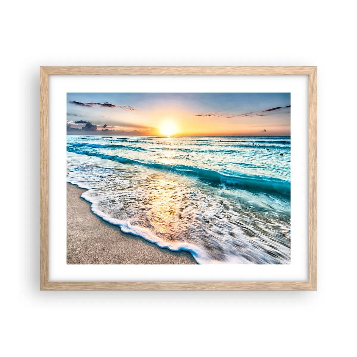 Een poster in een licht eiken lijst - Een uitzicht dat de moeite waard is - 50x40 cm