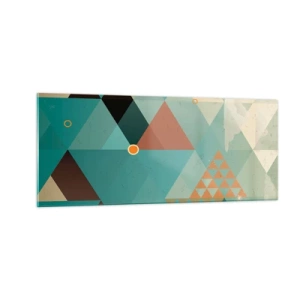 Schilderen op glas - Eenheid van veelheid, veelheid van eenheid - 100x40 cm