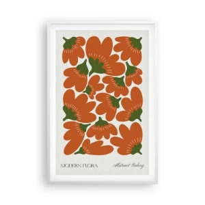 Poster in een witte lijst - Uit het leven van bloemen - 61x91 cm