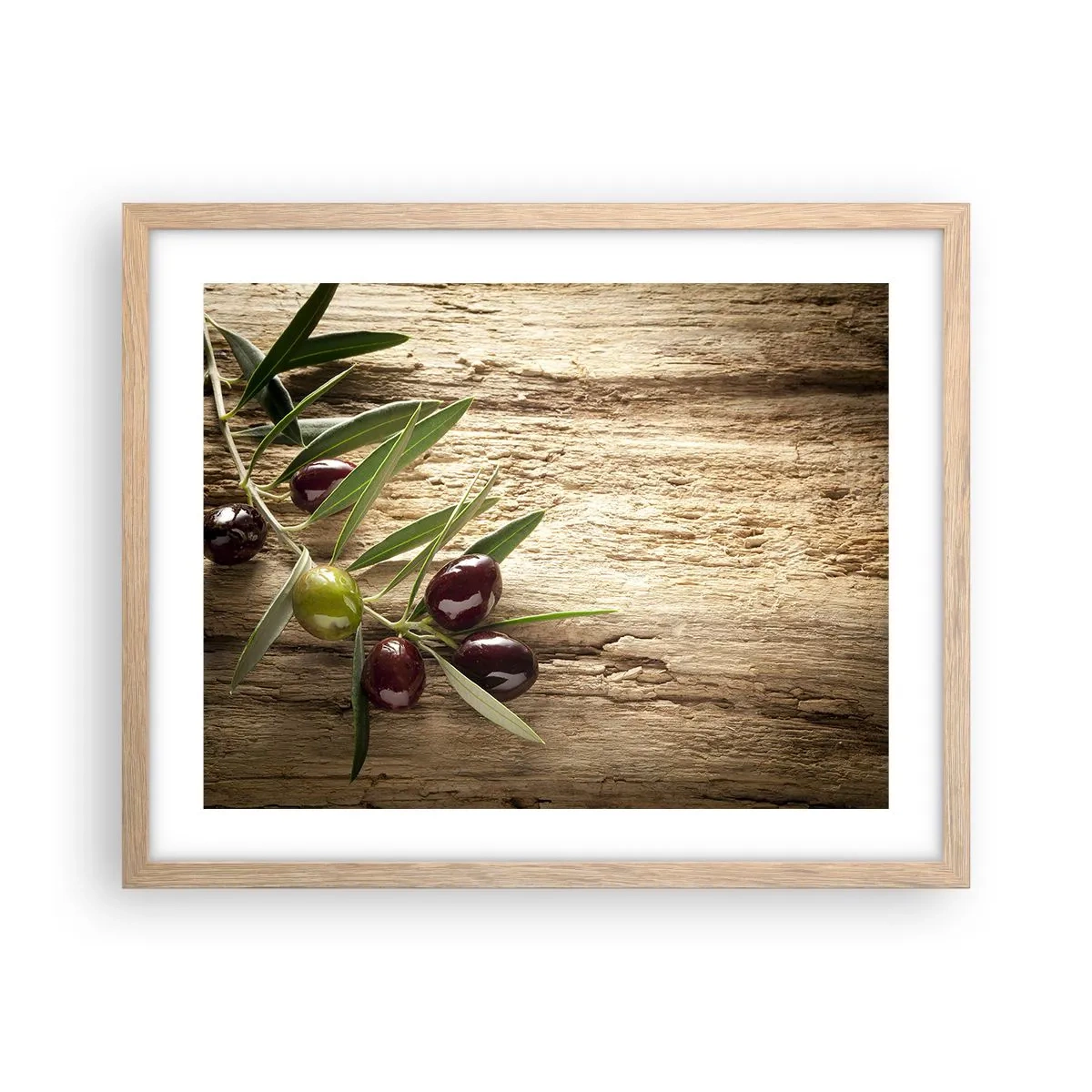 Een poster in een licht eiken lijst - Rechtstreeks uit de natuur - 50x40 cm