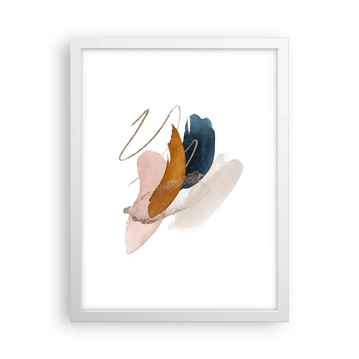 Poster in een witte lijst - Gevleugelde compositie - 30x40 cm
