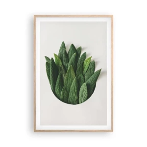 Een poster in een licht eiken lijst - Ongebreidelde nieuwsgierigheid - 61x91 cm