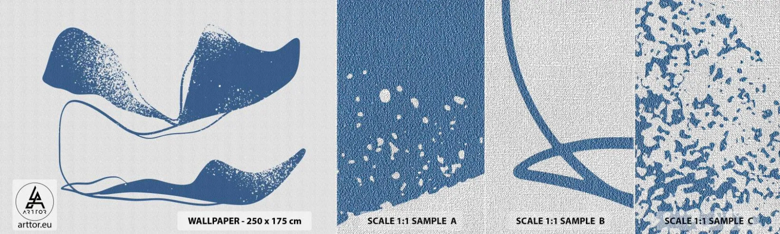 Fotobehang Monster Premium Canvas - Gevleugelde abstractie - Minimalisme, Abstractie, Deel - 100x30 cm