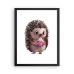 Poster in een zwarte lijst - De vakantie is elke dag - 30x40 cm