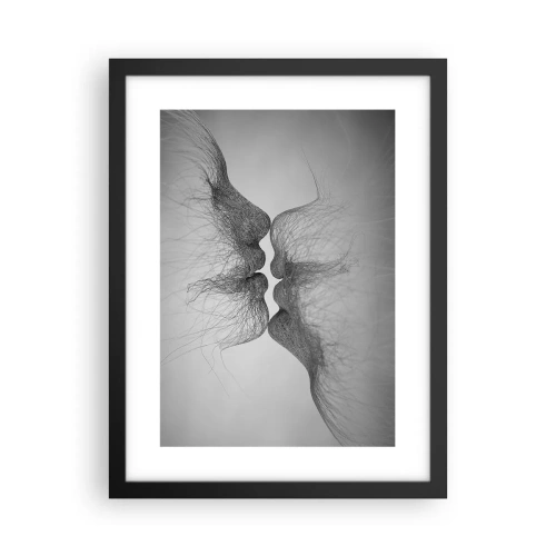 Poster in een zwarte lijst - Kus van de wind - 30x40 cm