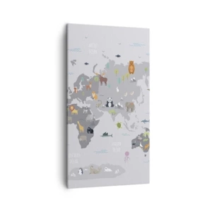 Schilderen op canvas - Vertel me waar je vandaan komt ... - 45x80 cm