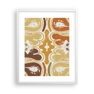 Poster in een witte lijst - Sentimentele abstractie - 40x50 cm