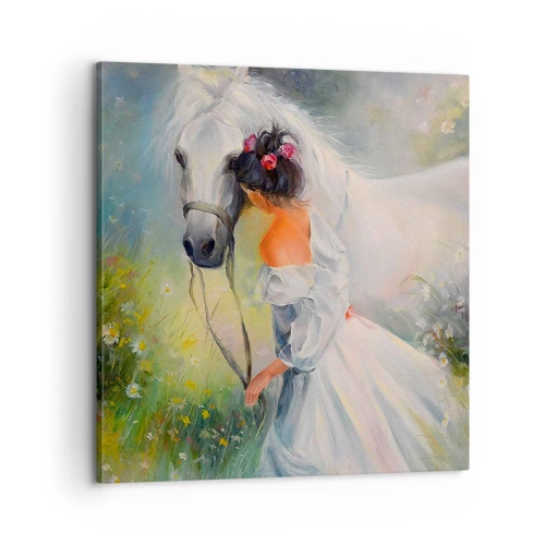 Schilderen op canvas - Als uit een mooie droom - 60x60 cm