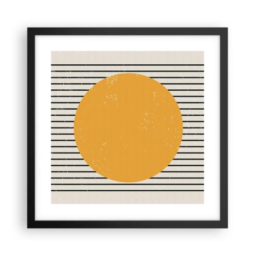 Poster in een zwarte lijst - De kracht van eenvoud - 40x40 cm