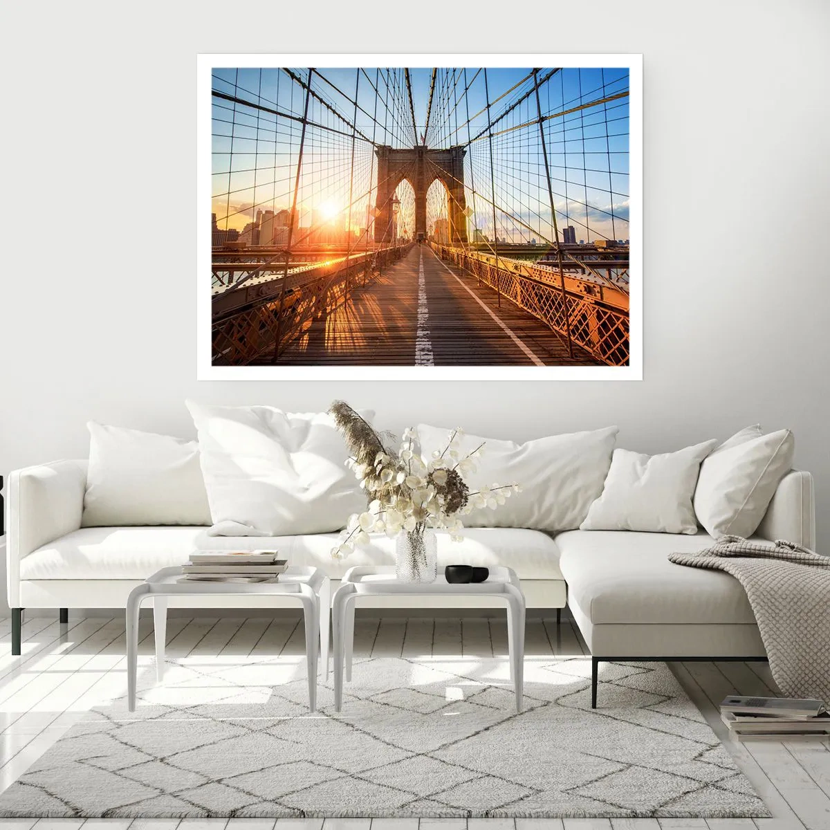 Poster - Op de gouden brug - 91x61 cm