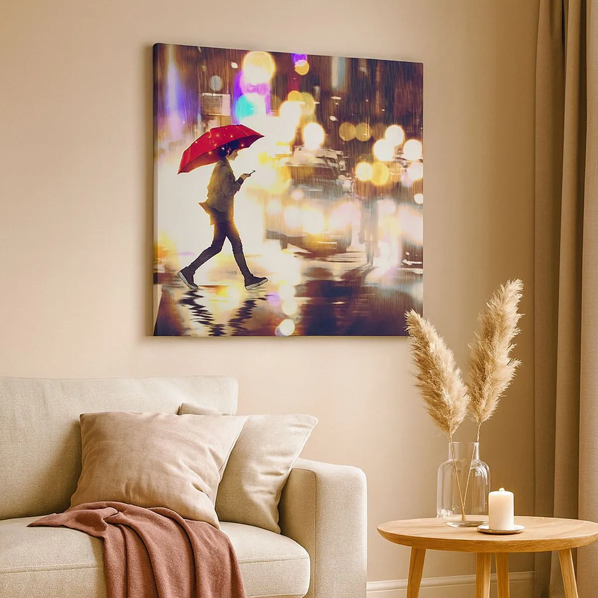 Schilderen op canvas - Toch zonnig - 30x30 cm