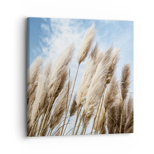 Schilderen op canvas - Zonnige en winderige streling - 30x30 cm