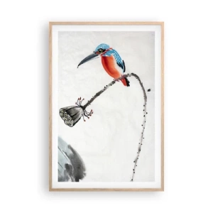 Een poster in een licht eiken lijst - Het leven van de weide - 61x91 cm