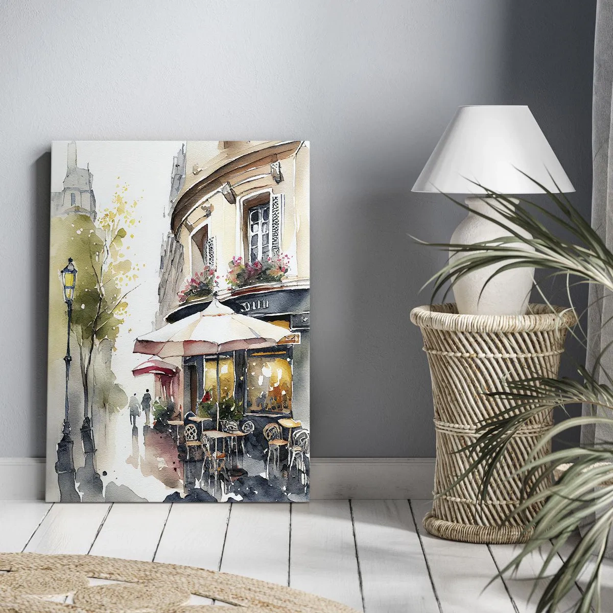 Schilderen op canvas - Parijse ochtend - 50x70 cm