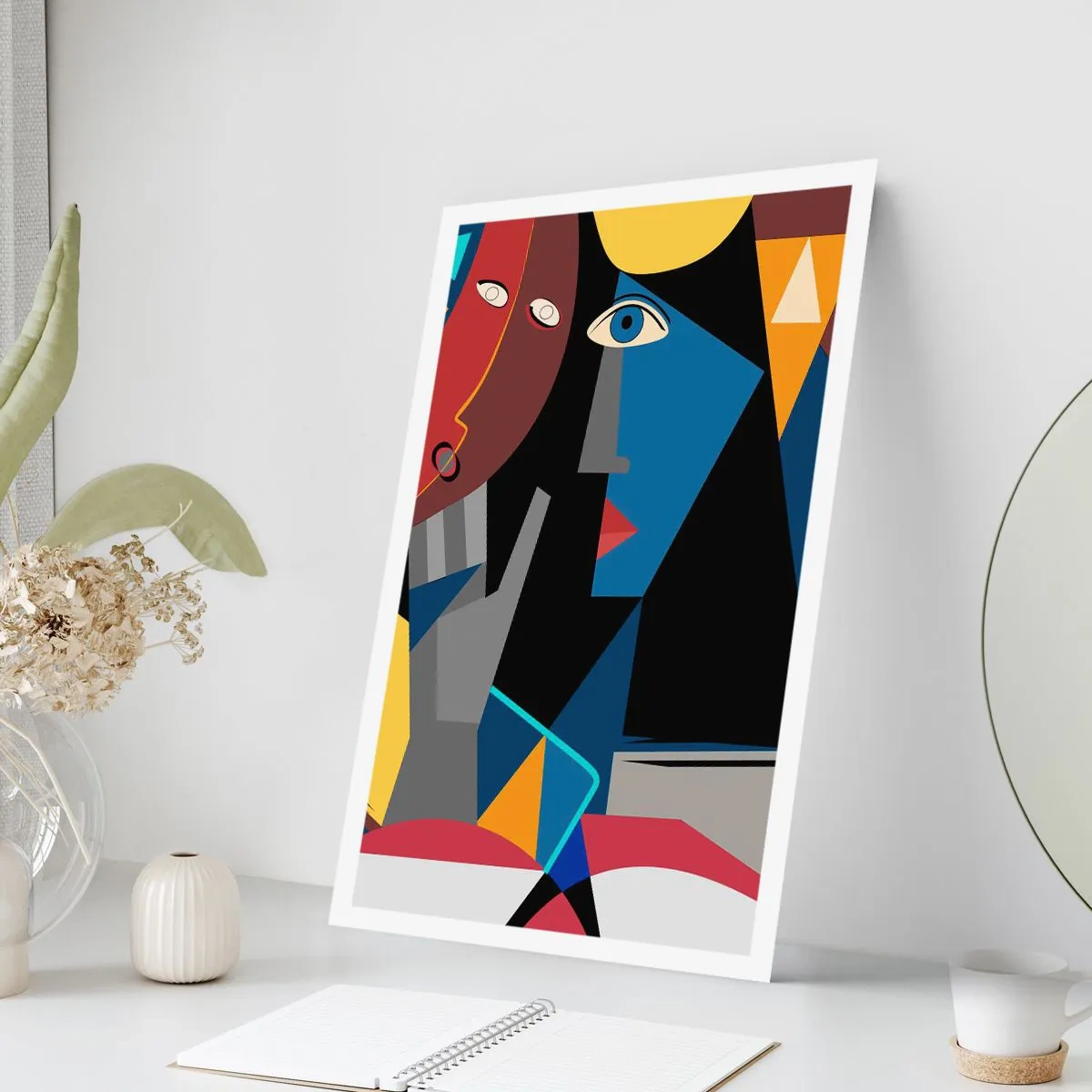 Poster - Een gesprek tussen kubisten - 40x50 cm