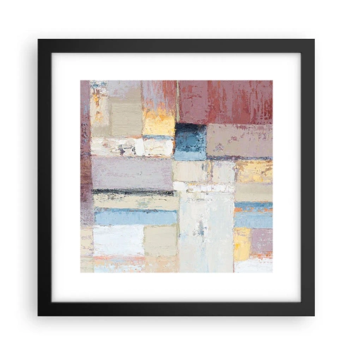 Poster in een zwarte lijst - De rust van geometrie - 30x30 cm