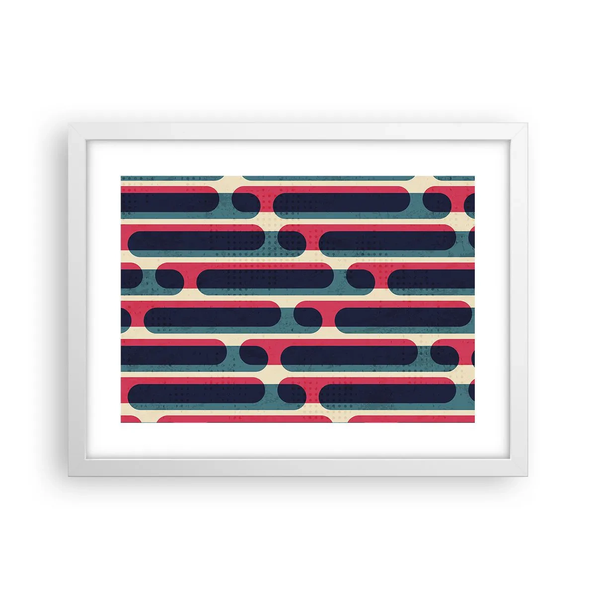Poster in een witte lijst - In de diepte en vooruit - 40x30 cm