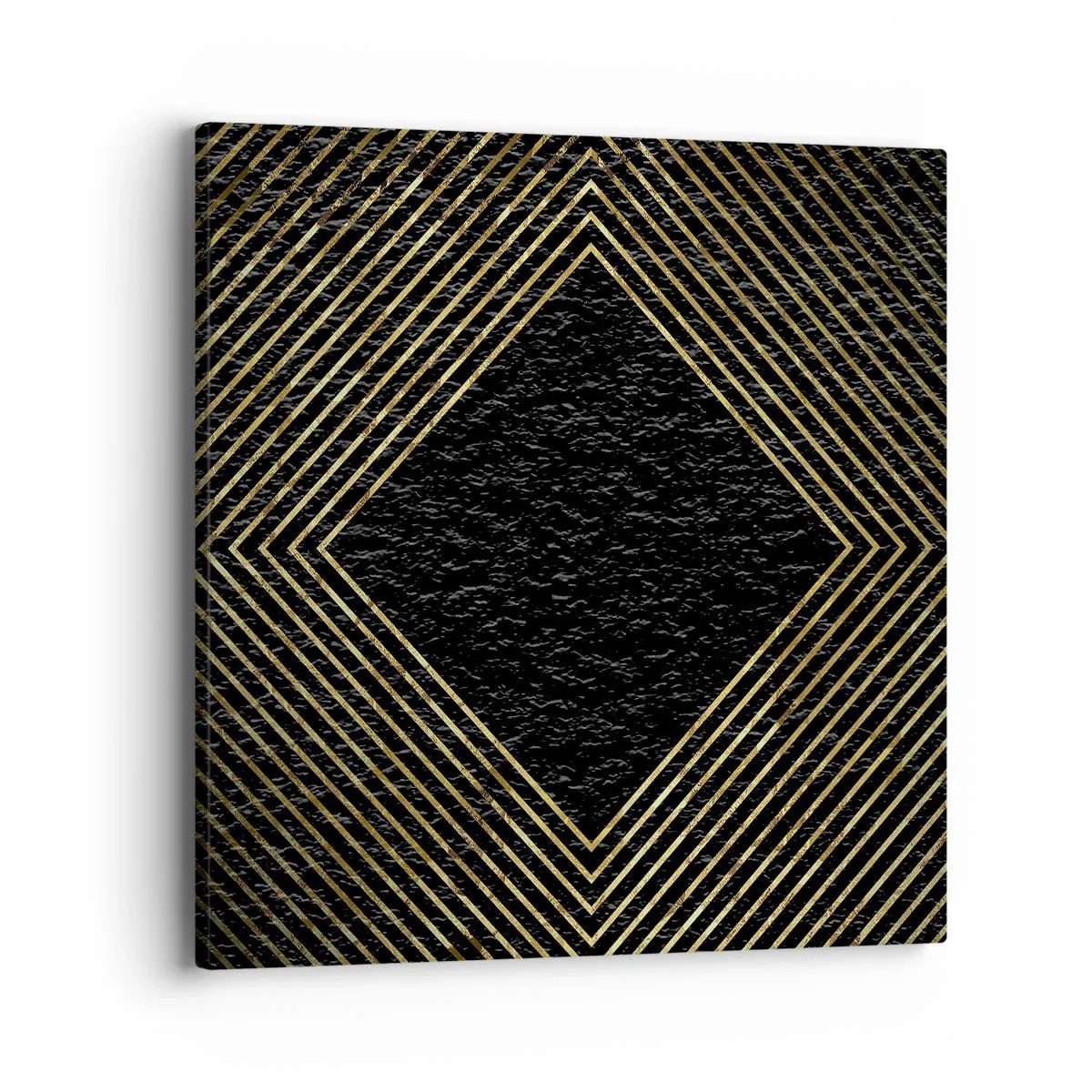 Schilderen op canvas - Geometrie in glamoureuze stijl - 40x40 cm