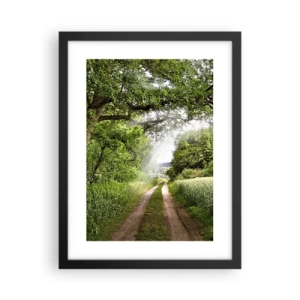 Poster in een zwarte lijst - Et in Arcadia ego - 30x40 cm