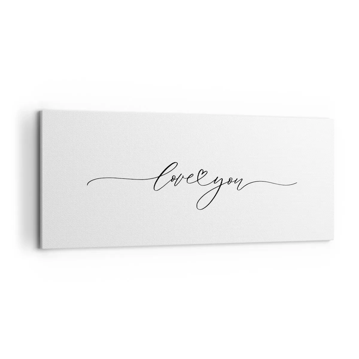 Schilderen op canvas - Zwart op wit - 120x50 cm