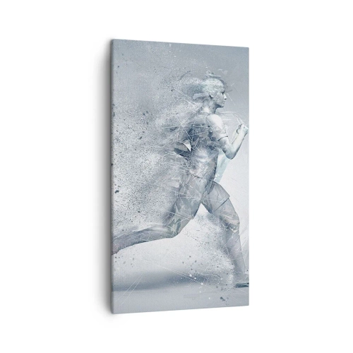 Schilderen op canvas - Kristalheldere energie - 45x80 cm