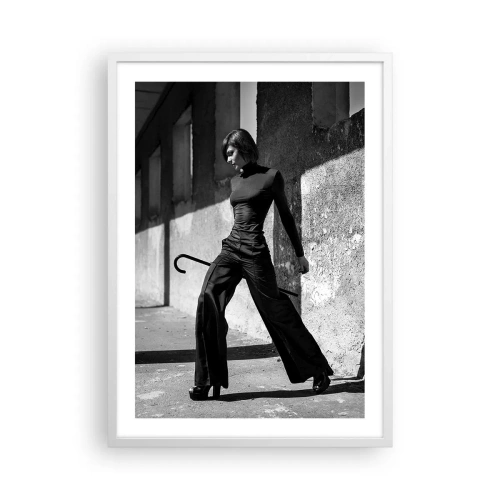 Poster in een witte lijst -   Stedelijke elegantie - 50x70 cm