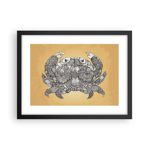Poster in een zwarte lijst - Verhalen van meneer Krabs - 40x30 cm