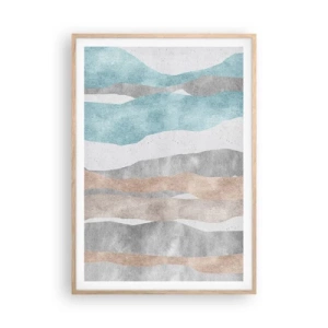 Een poster in een licht eiken lijst - Een studie van nabijheid - 70x100 cm