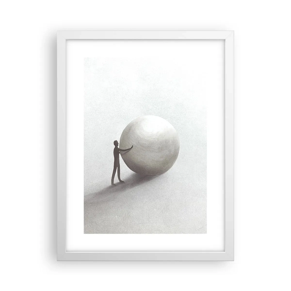 Poster in een witte lijst - Het spel van het leven - 30x40 cm