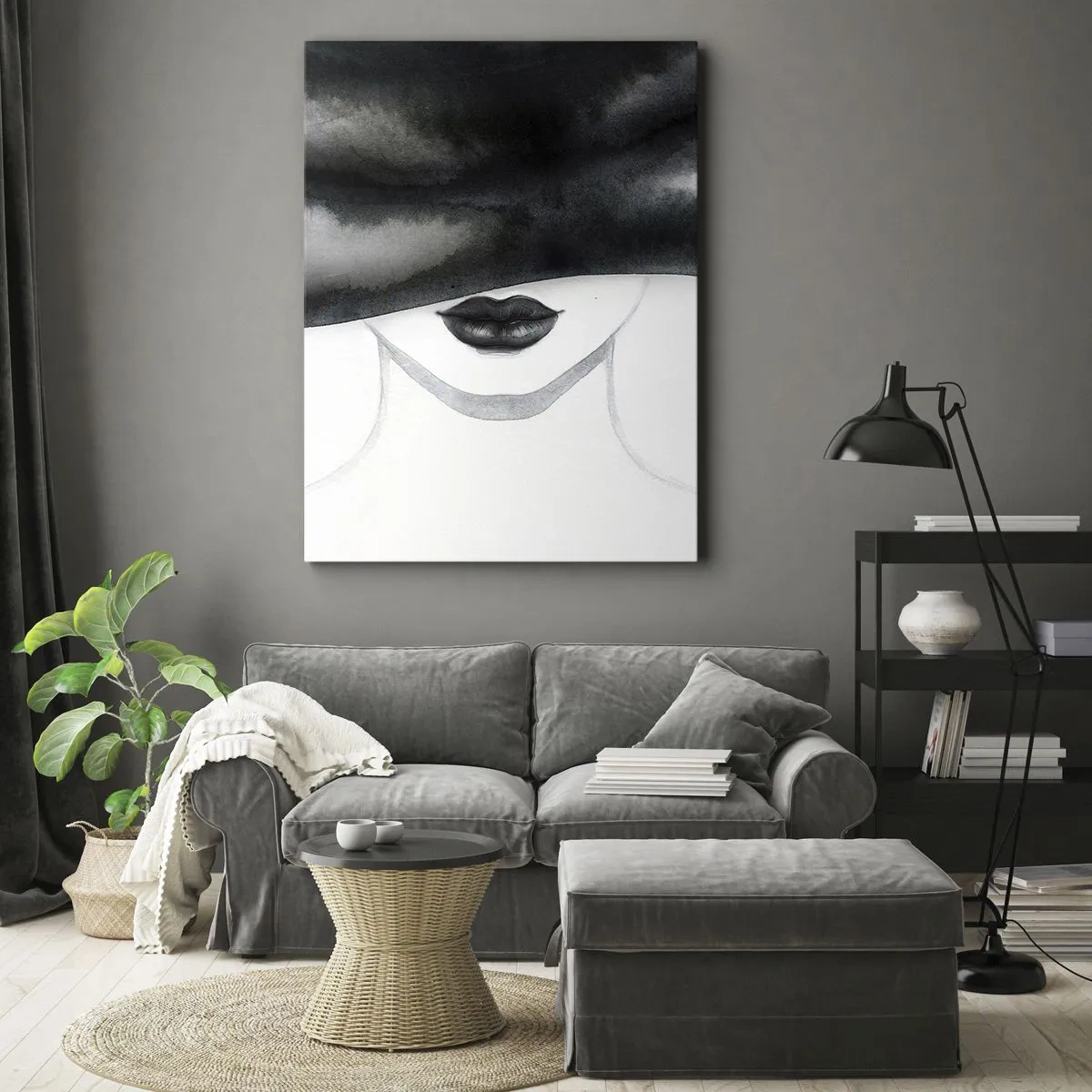 Schilderen op canvas - Een sensueel mysterie - 80x120 cm