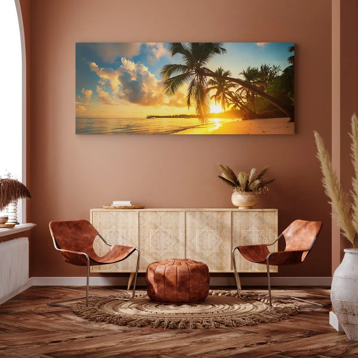 Schilderen op canvas - Caribische droom - 90x30 cm