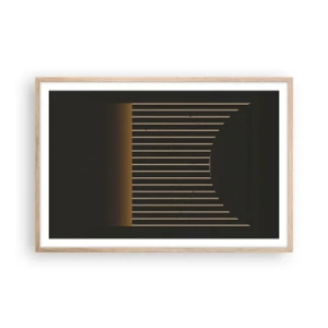 Een poster in een licht eiken lijst - Verken de duisternis - 91x61 cm
