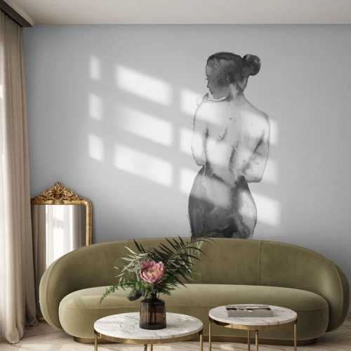 Zelfklevend Fotobehang Deluxe Sticker - Bij haar verdwijnt de wereld - Vrouw, Vrouwenlichaam, Grafisch - 200x140 cm