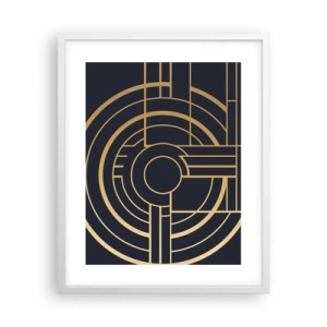 Poster in een witte lijst - Draaien van dingen - 40x50 cm