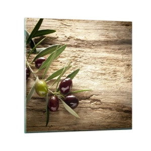 Schilderen op glas - Rechtstreeks uit de natuur - 70x70 cm