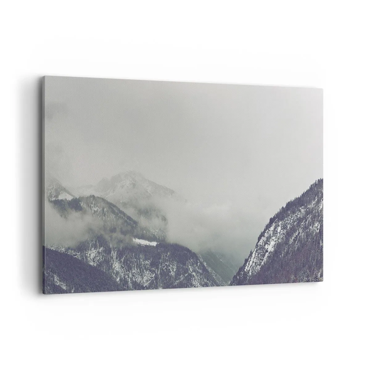 Schilderen op canvas - Mistige vallei - 100x70 cm