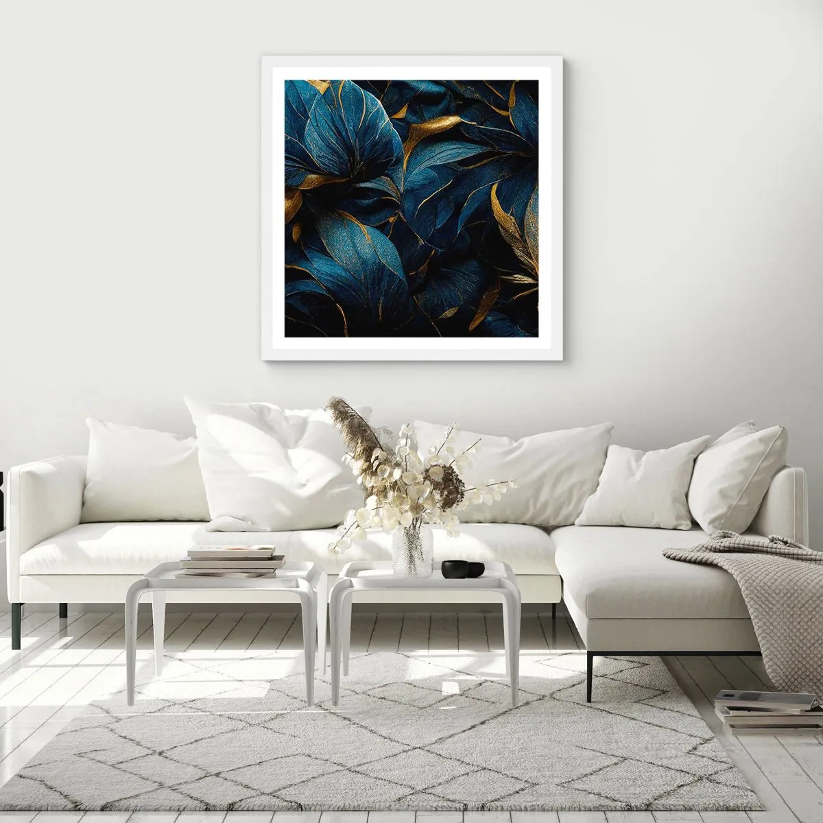 Poster in een witte lijst - Met goud gevoerd - 40x40 cm